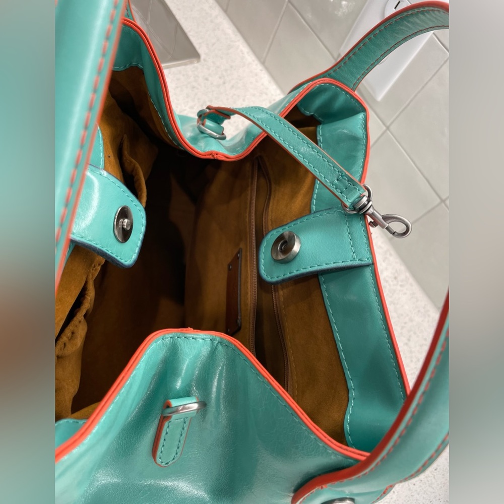 Patricia Nash Leather Arielle Convertible Satchel Crossbody Purse - NWOT - Picture 7 of 8